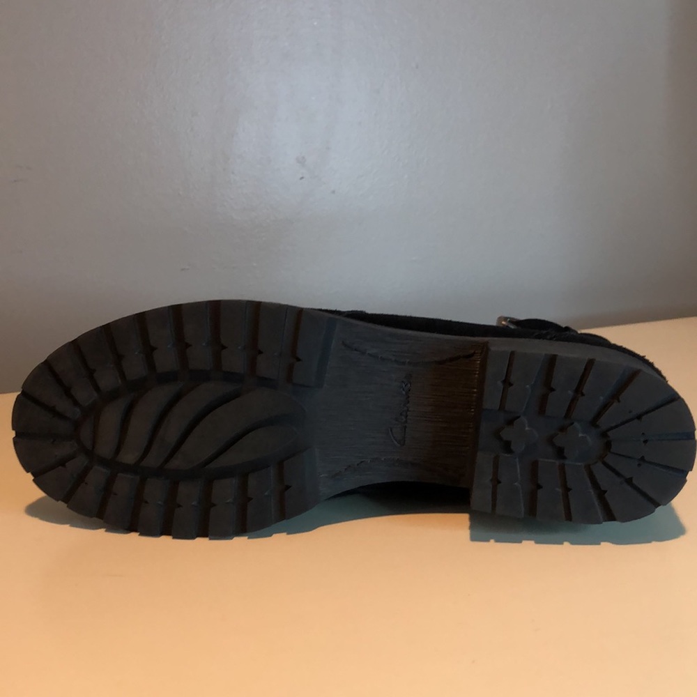 Clarks Ladies Smart Ankle Black Suede Boots "Marana Amber" - Picture 5 of 12